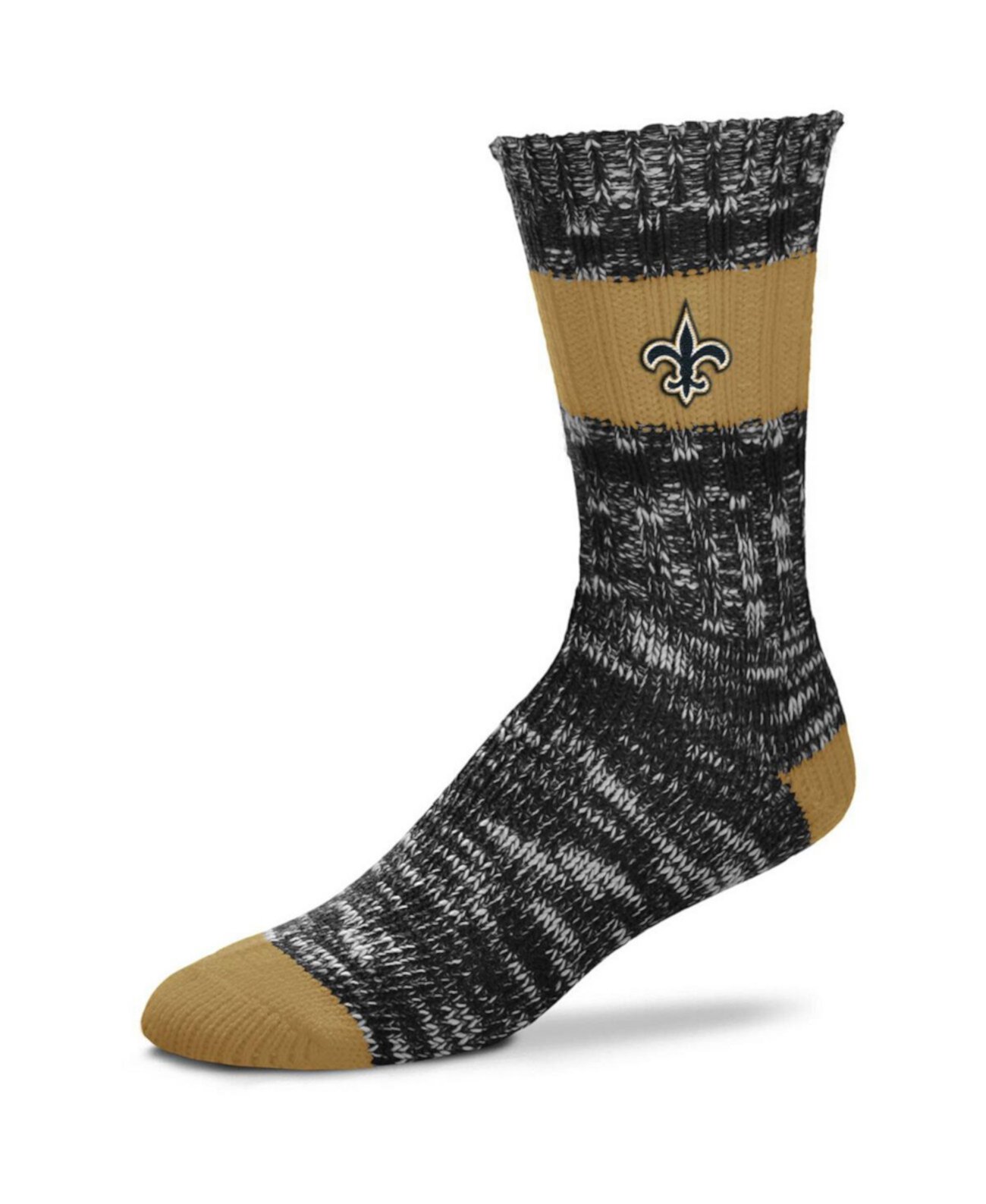 Женские носки с круглым вырезом New Orleans Saints в альпийскую полоску For Bare Feet