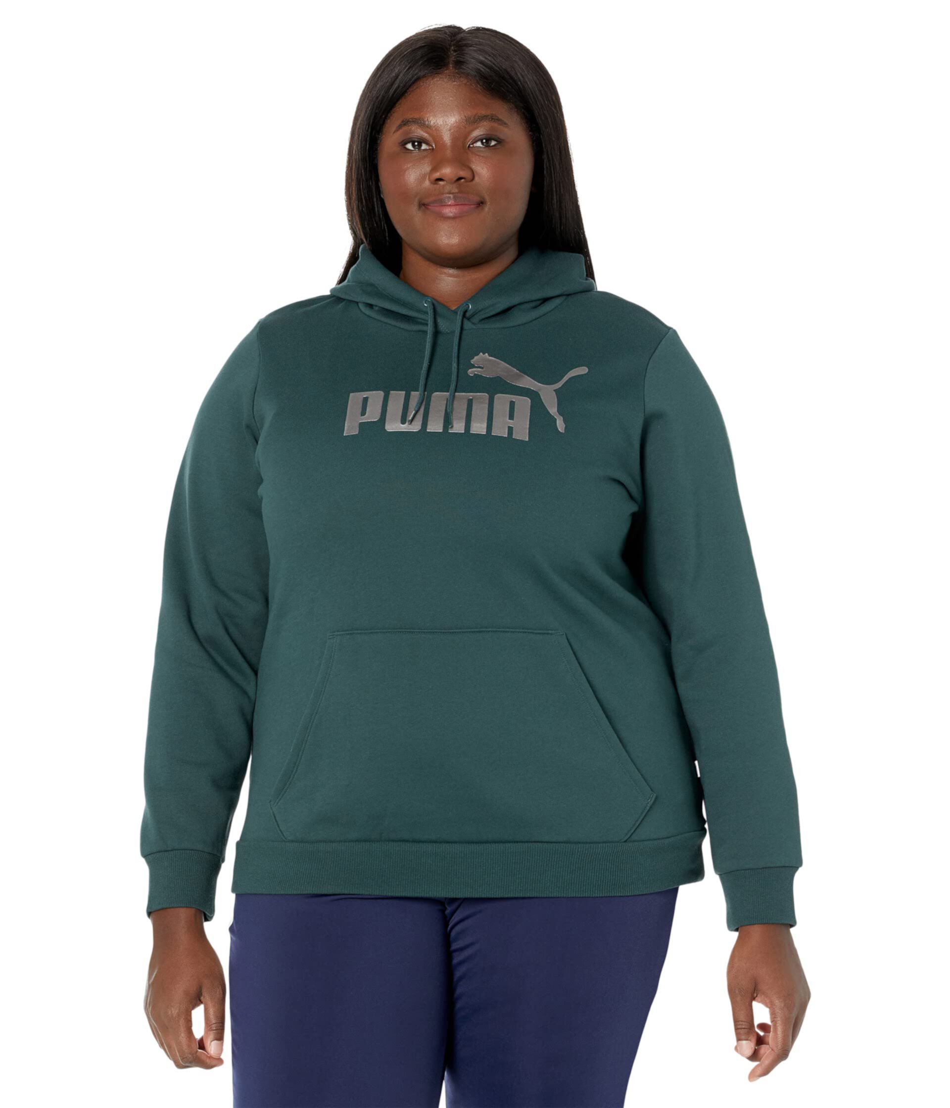Худи из флиса с логотипом Plus Size Essentials PUMA