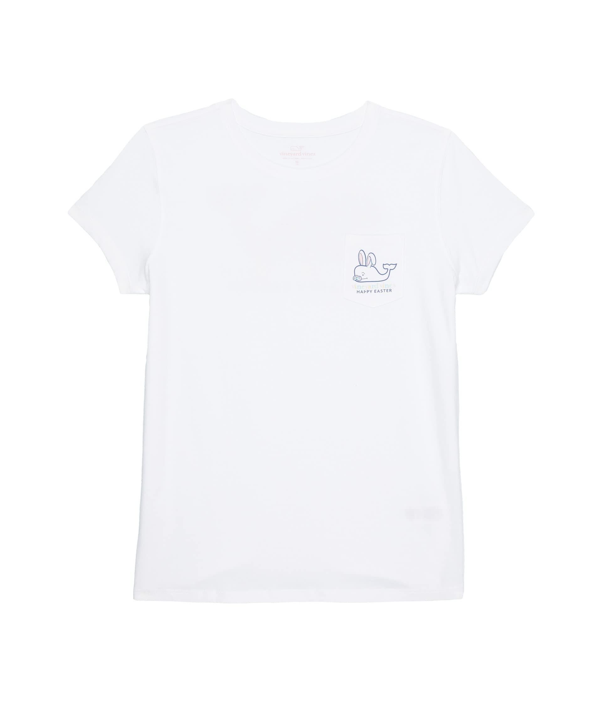 Блестящая футболка с пасхальным карманом (для малышей/маленьких детей/больших детей) Vineyard Vines Kids