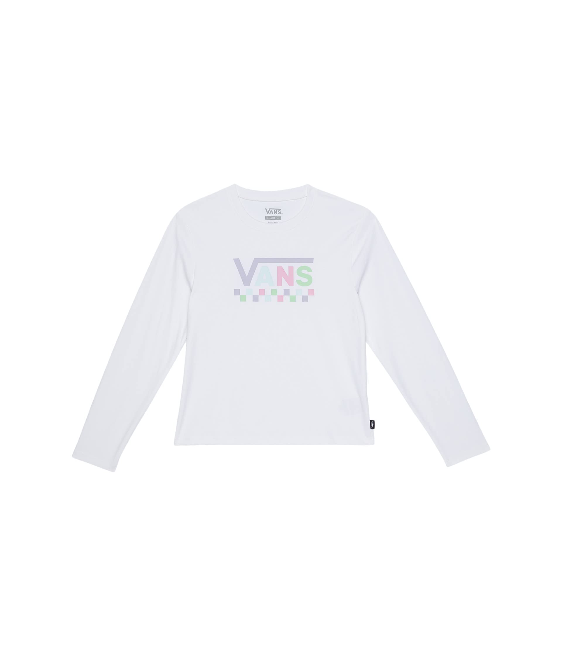 Multi Logo Long Sleeve Sun Shirt (Big Kids) Vans