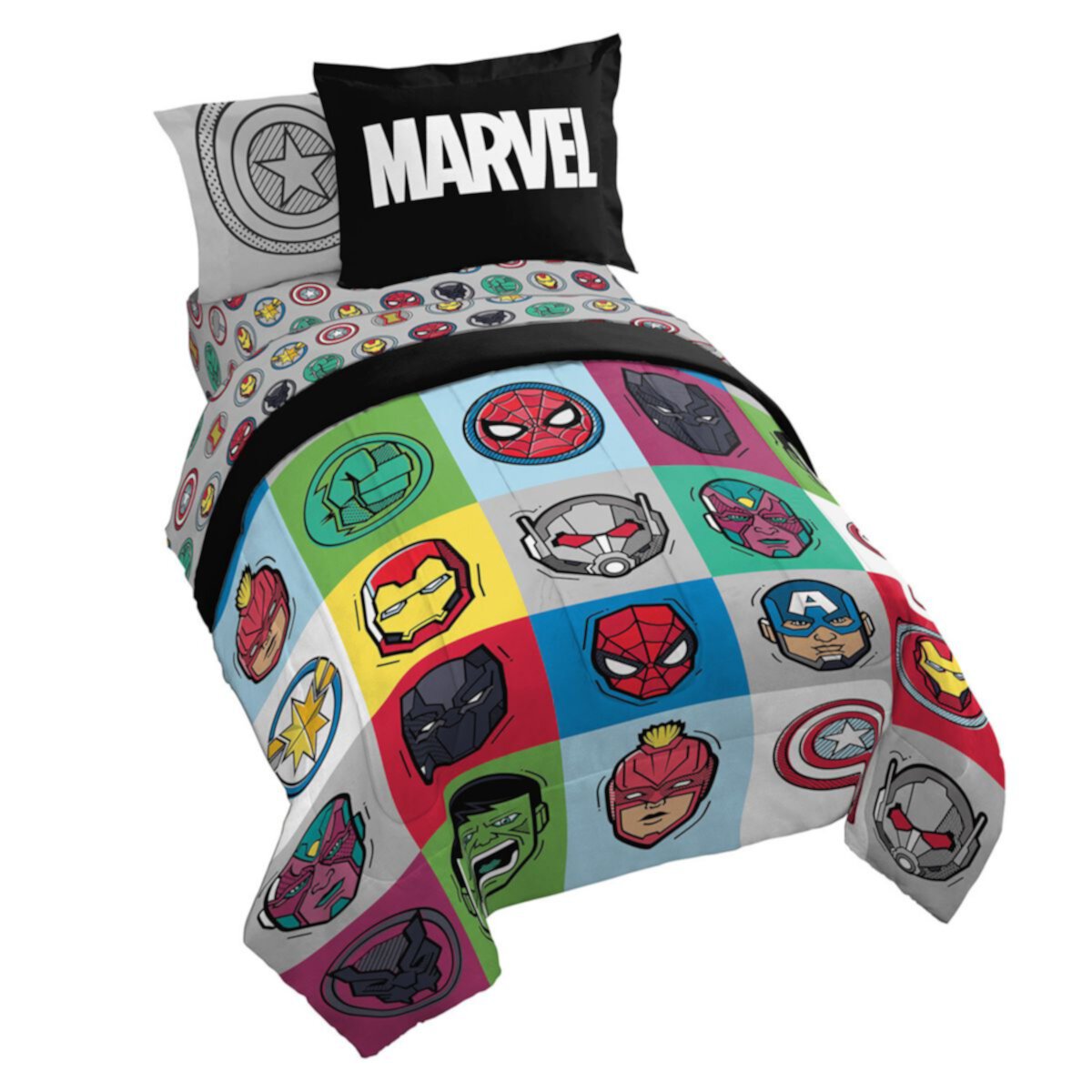 Комплект одеяла Avengers Pop с накидкой Licensed Character