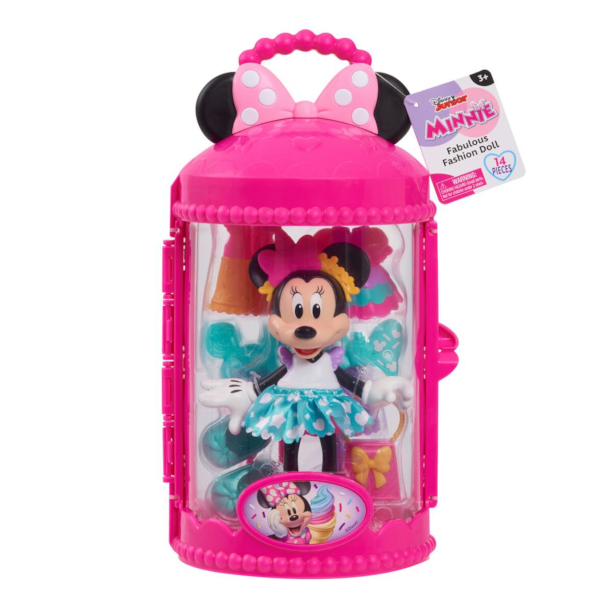 Disney Junior Minnie Mouse Sweet Party Fashion Doll with Case by Just Play Just Play