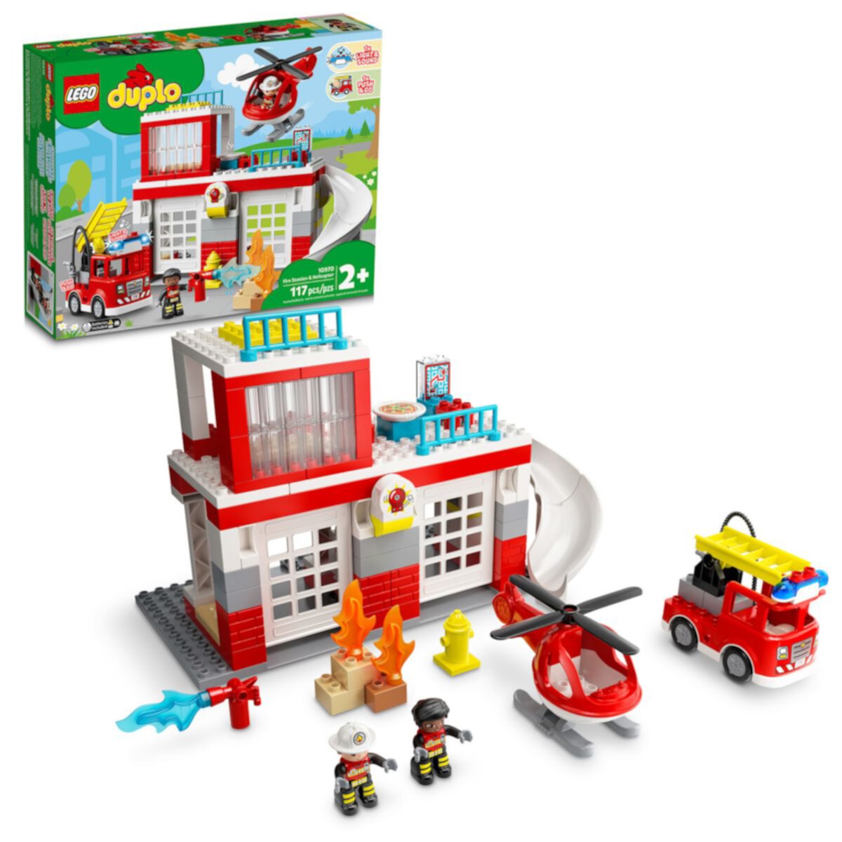 LEGO DUPLO Спасательная пожарная станция и вертолет 10970 Lego
