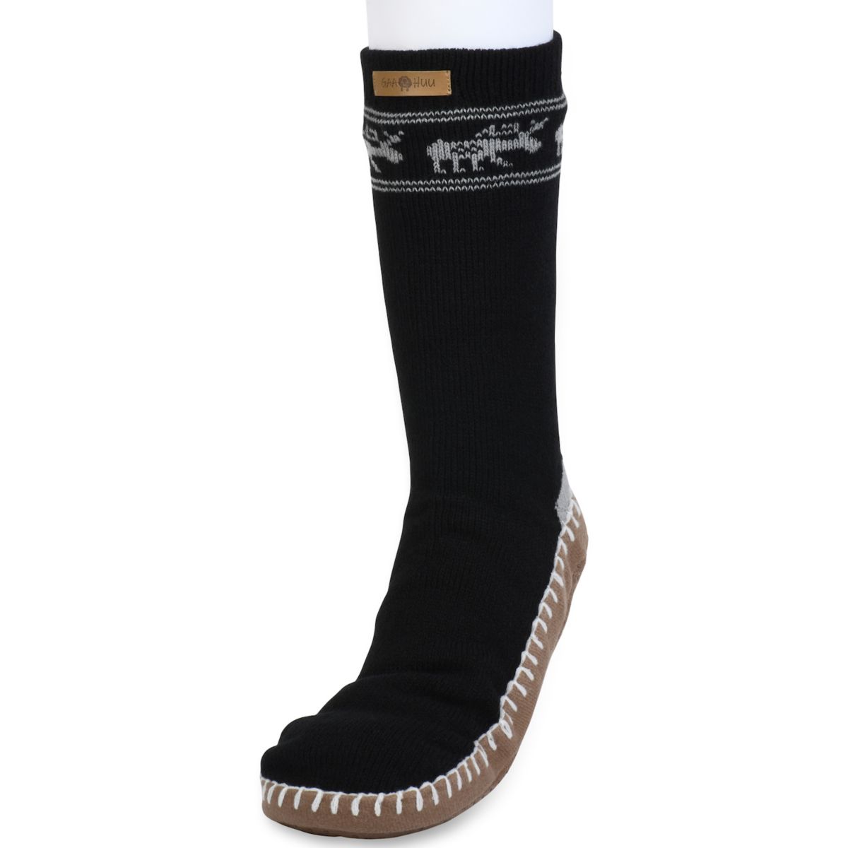 Мужские носки-тапочки GaaHuu® с подкладкой из искусственной овчины GAAHUU