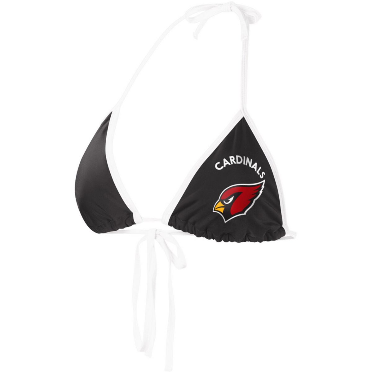 Женская Плавки G-III 4Her by Carl Banks Черный Arizona Cardinals Perfect Match Bikini Top In The Style