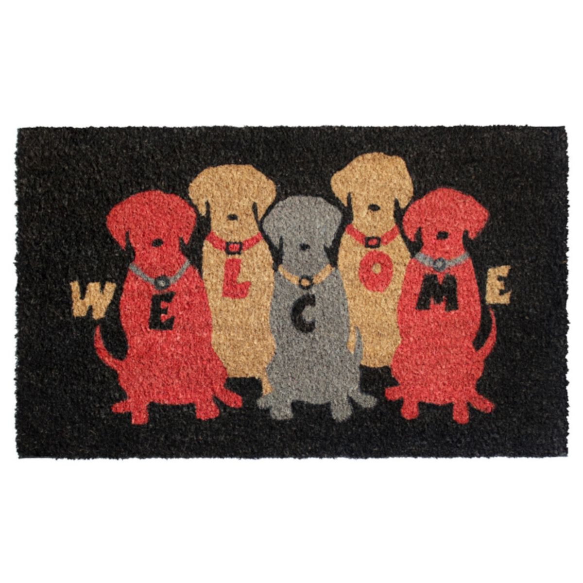 Коврик RugSmith Welcome Colorful Dogs — 18 x 30 дюймов RugSmith