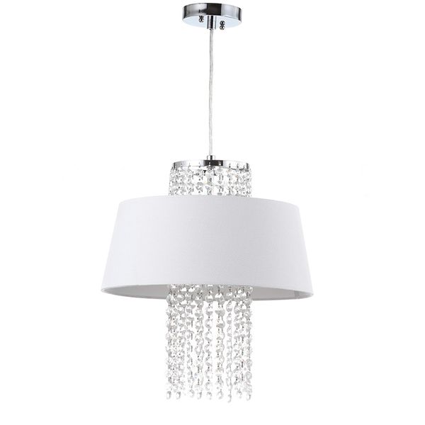 Safavieh Cadenza 3 Lt Chrome Beaded Dia Pendant Lamp Safavieh