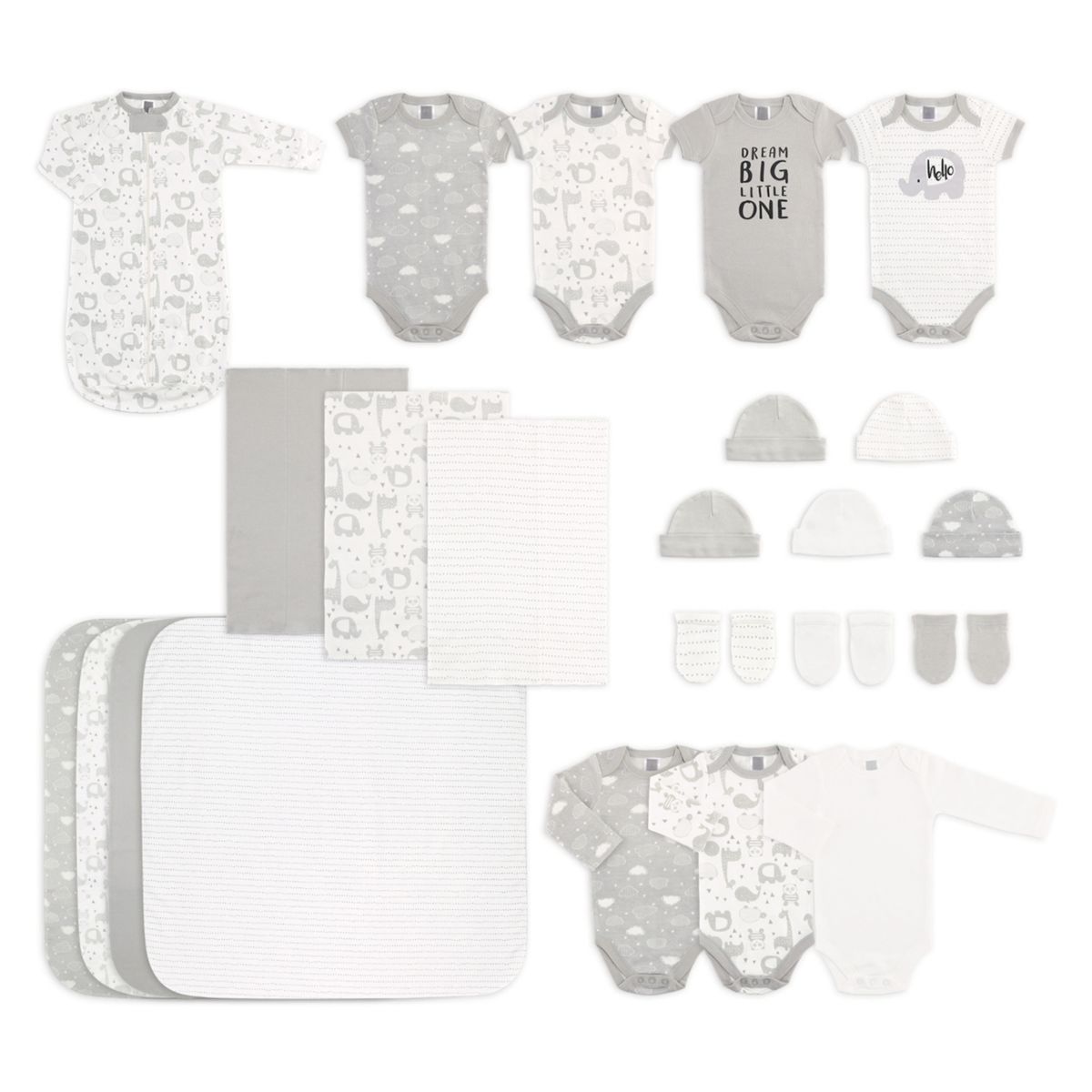 Baby The Peanutshell 23-Piece Gray Gift Set The Peanutshell