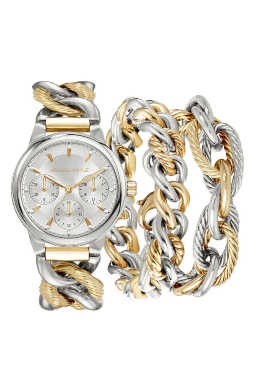 Цепные часы и браслет Kendall + Kylie, набор из 2 предметов, 32 мм I TOUCH