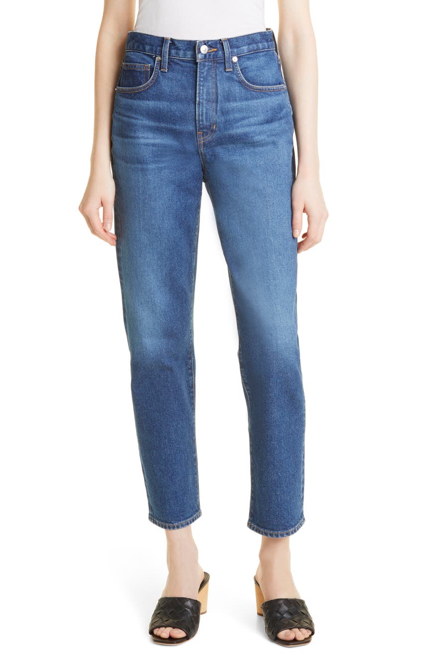 Узкие прямые джинсы Ryleigh с высокой талией VERONICA BEARD