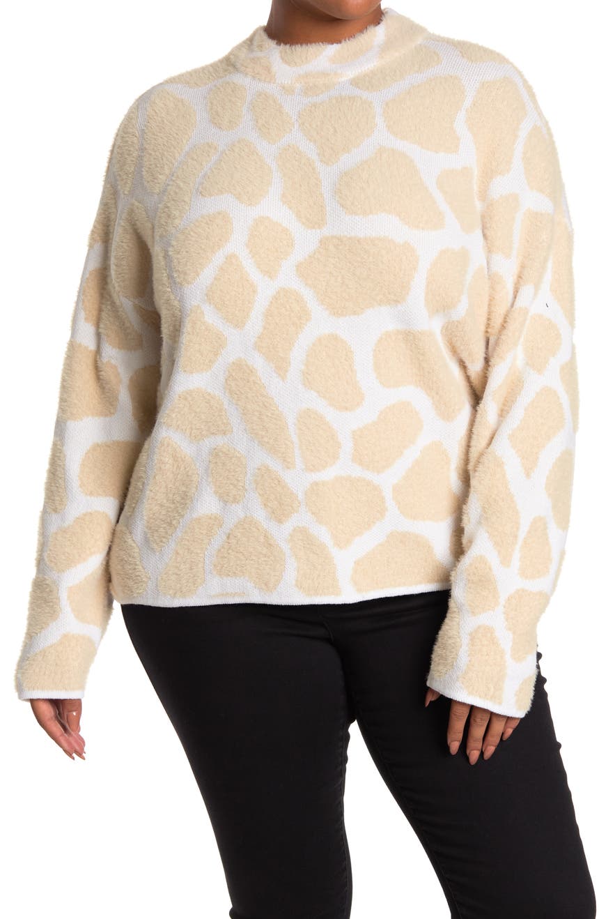 Жаккардовый свитер с рисунком жирафа Caslon