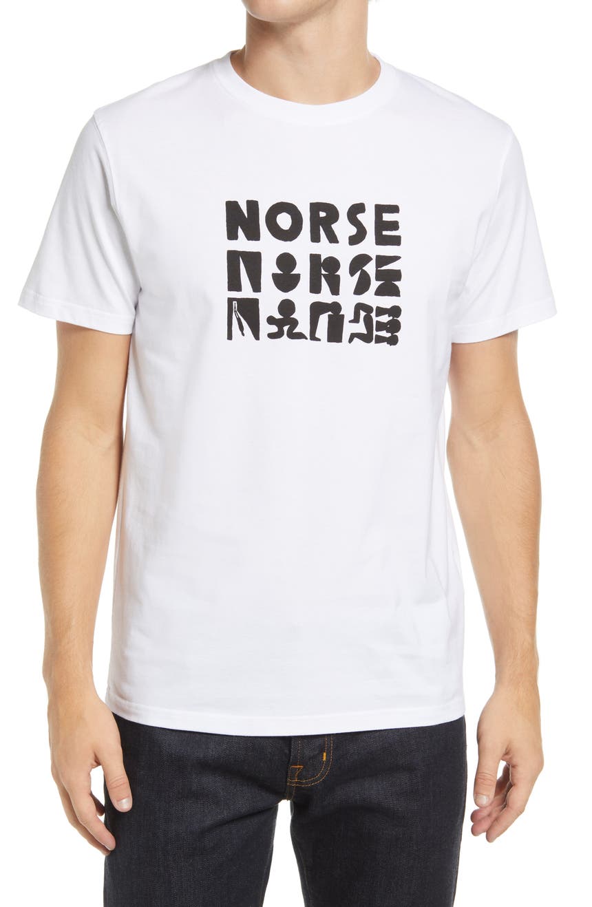 Хлопковая футболка с логотипом GM X NP Niels Norse Norse Projects