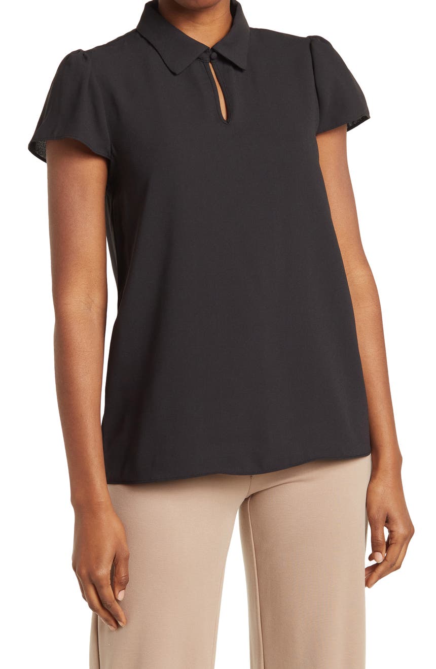 Pointed Collar Puff Sleeve Blouse Nordstrom Rack