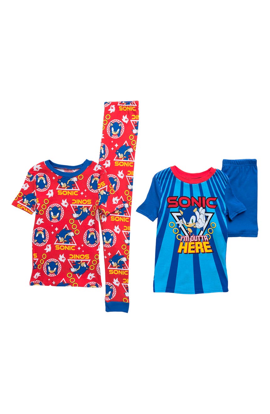Sonic 4-Piece Pajamas Set Komar