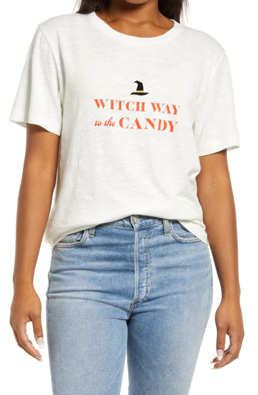 <sup>®</sup> Witch Way Organic Cotton Graphic Tee Caslon