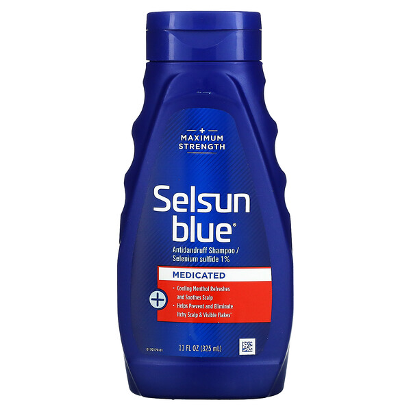 Шампунь против перхоти, лечебный, 11 жидких унций (325 мл) Selsun Blue