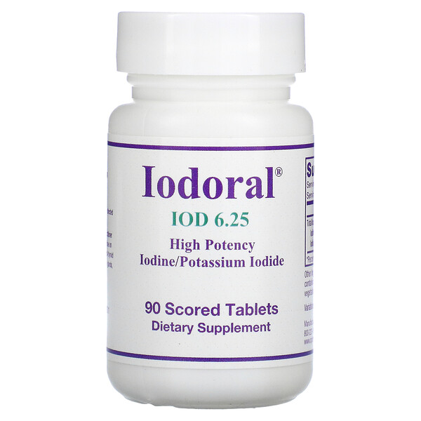 Iodoral, IOD, 6.25 мг, 90 таблеток - Optimox Optimox