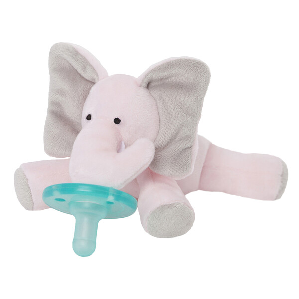 Соска для младенцев, 0–6 месяцев, розовый слон, 1 соска WubbaNub