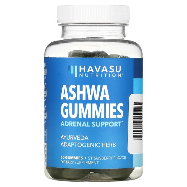 Ashwa Gummies (Жевательные конфеты), Strawberry, 60 Gummies Havasu Nutrition