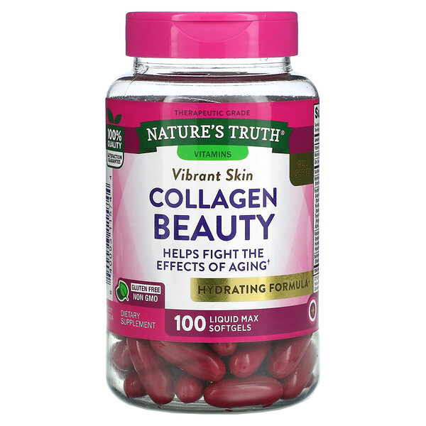 Collagen Beauty, 100 мягких капсул Liquid Max Nature's Truth