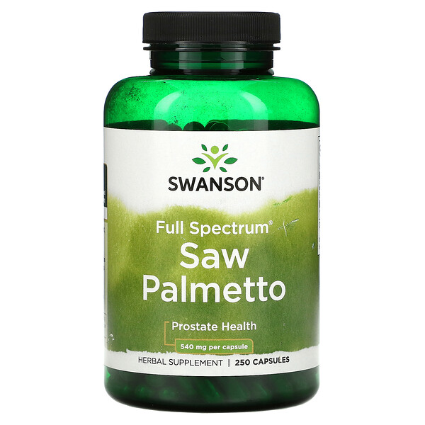 Full Spectrum Saw Palmetto, 540 мг, 250 капсул Swanson