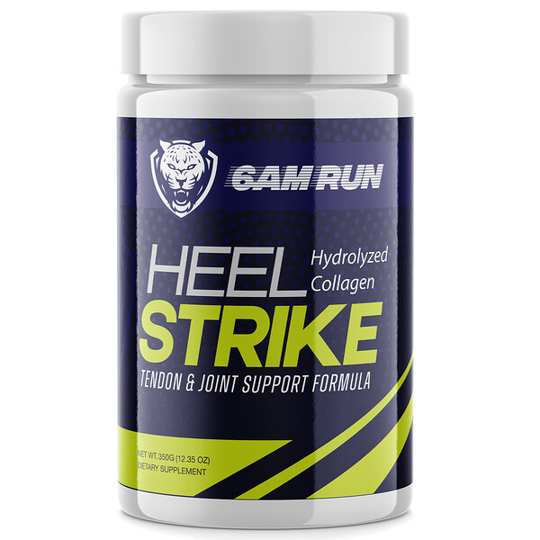 Heel Strike, гидролизованный коллаген, 12,35 унций (350 г) 6AM Run