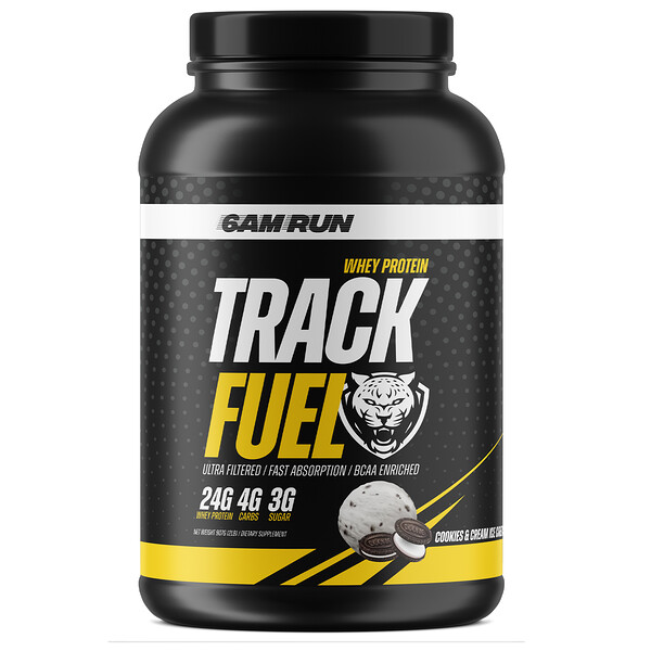 Track Fuel, Сывороточный протеин, печенье и сливки, 2 фунта (907 г) 6AM Run