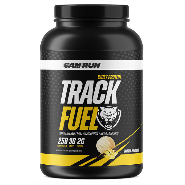 Track Fuel, Сывороточный протеин, ванильное мороженое, 2 фунта (907 г) 6AM Run