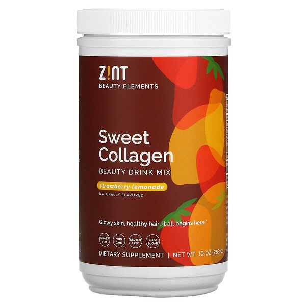 Sweet Collagen, Beauty Drink Mix, клубничный лимонад, 10 унций (283 г) Zint