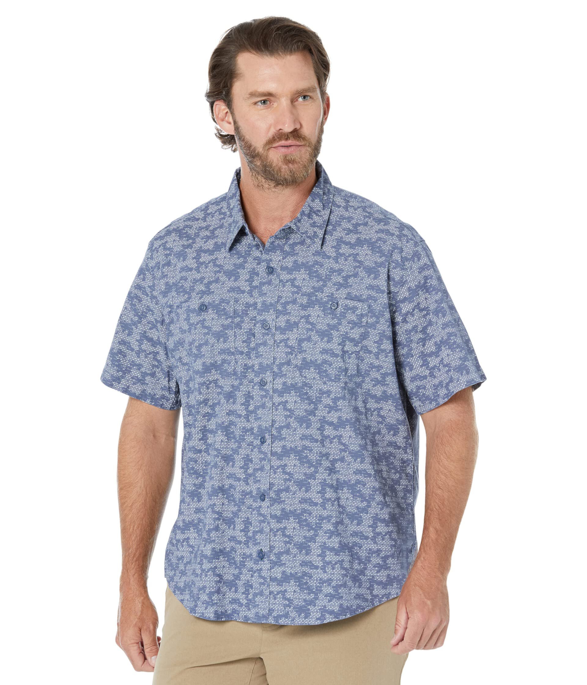 Мужская Повседневная Рубашка L.L.Bean Lakewashed Camp Shirt Short Sleeve Traditional Fit L.L.Bean