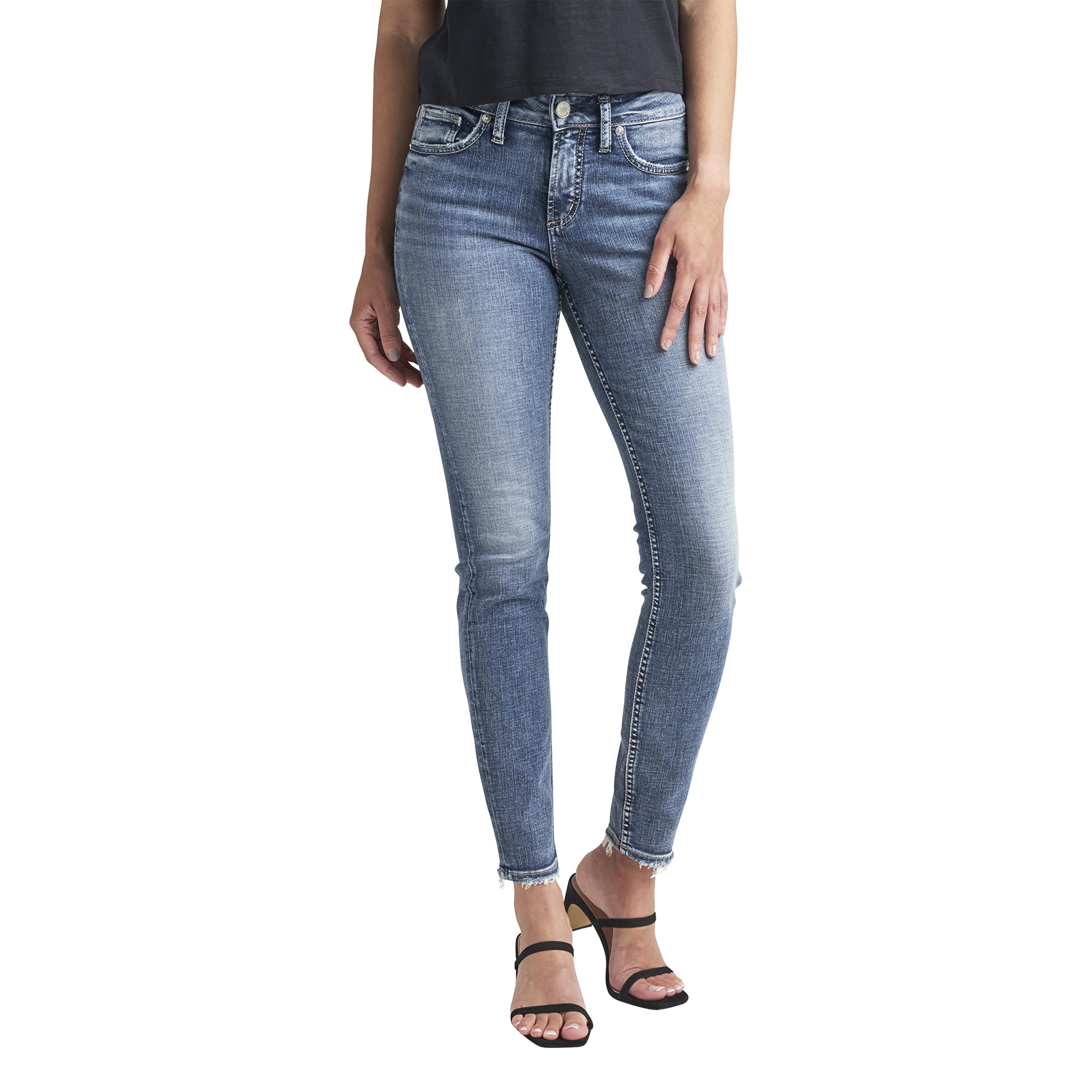 Suki Skinny Jeans L93136EDK358 Silver Jeans Co.