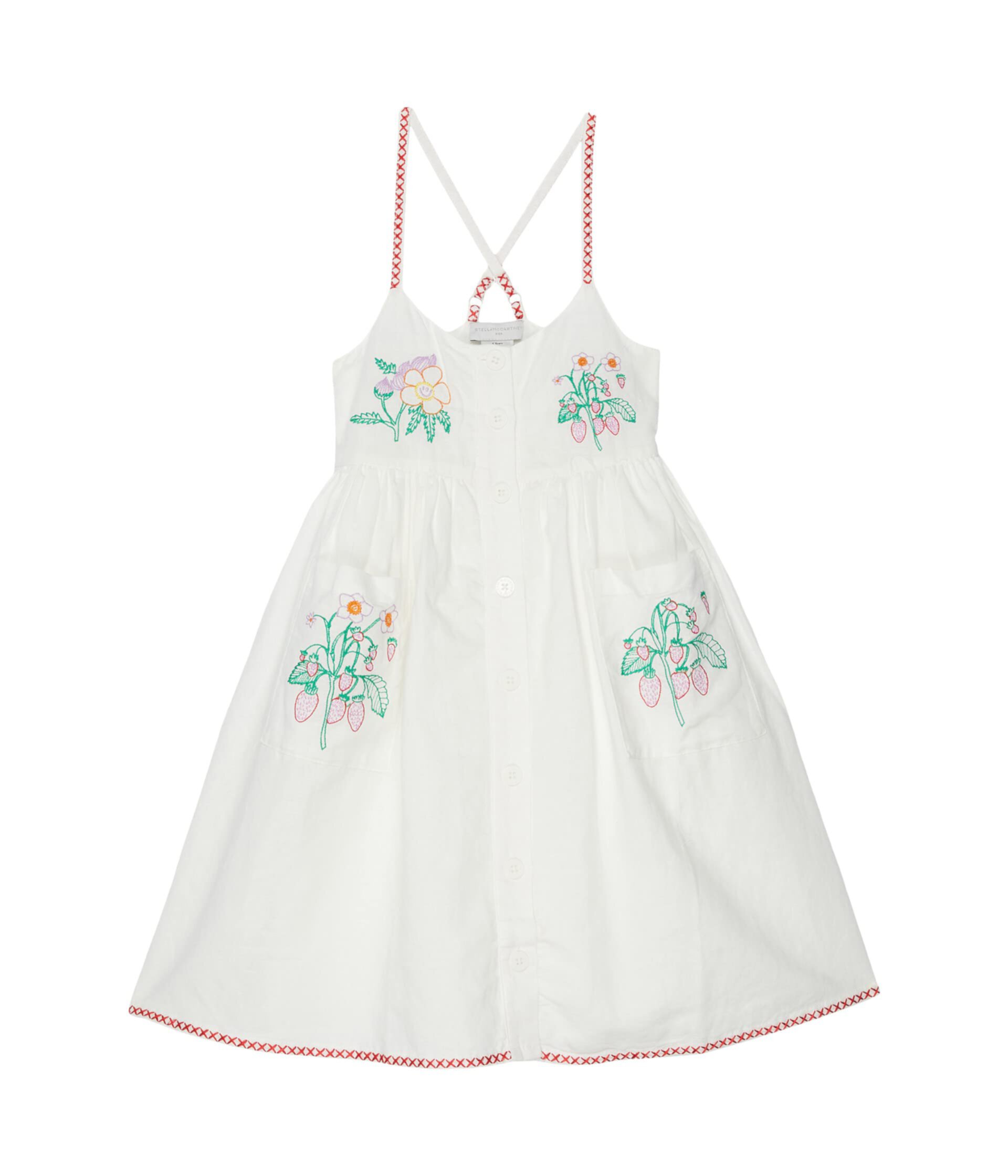 Платье с цветочной вышивкой (для малышей/малышей/больших детей) Stella McCartney Kids