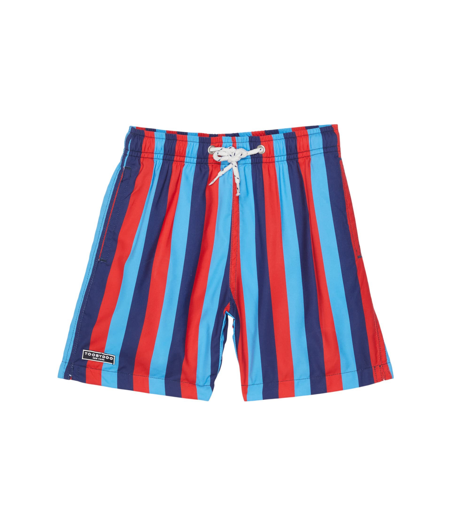 Классические шорты для плавания лазурно-синего цвета (для малышей/маленьких детей/больших детей) Toobydoo