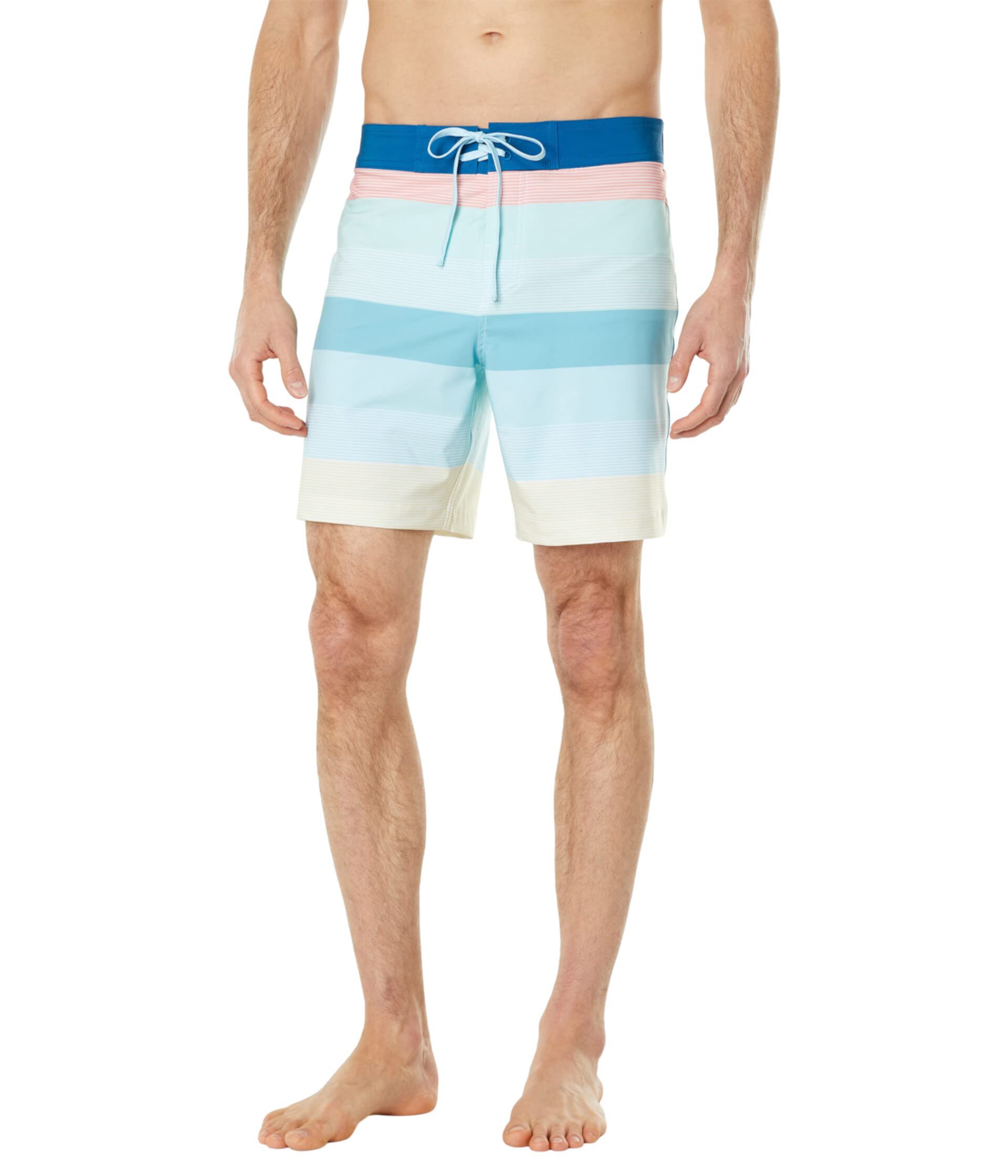 Шорты Selden Stripe Water от Southern Tide с карманами и завязками, 52% полиэстер и 38% хлопок Southern Tide