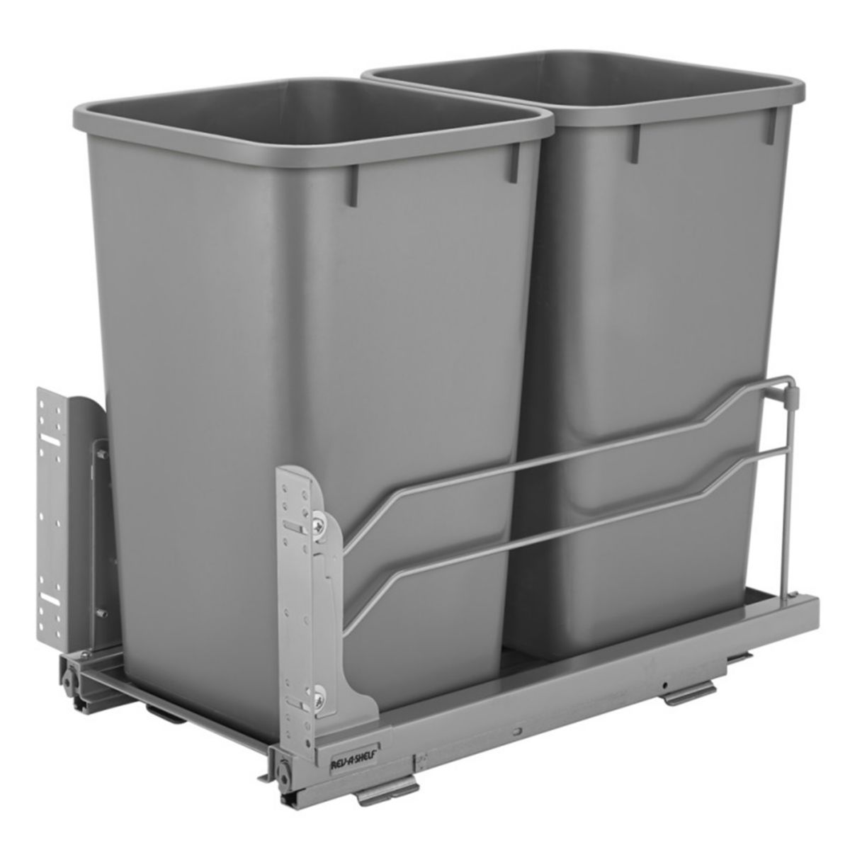 Rev-A-Shelf 53WC-1527SCDM-217 27-Qt. Pullout Waste Container Can w/ Soft Close Rev-A-Shelf