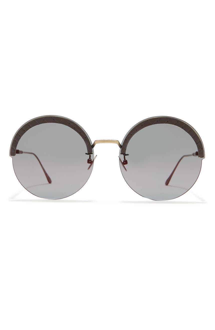 Круглые солнцезащитные очки 60 мм Bottega Veneta
