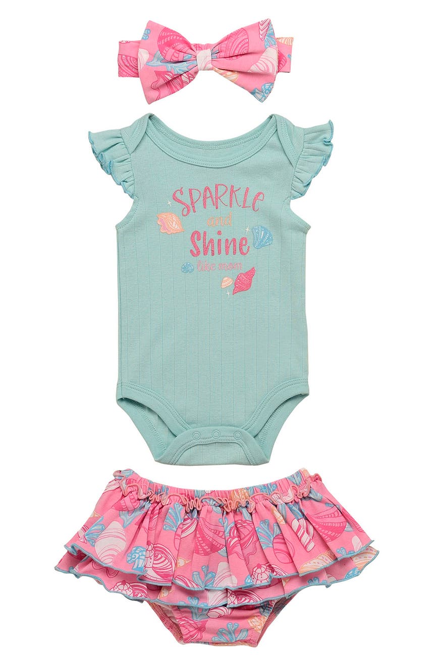 Sparkle & Shine Shell Print 3-Piece Set Baby Starters