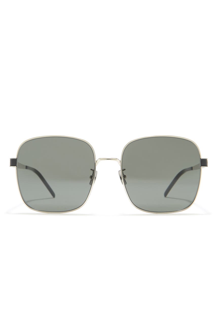Квадратные солнцезащитные очки 60 мм Saint Laurent
