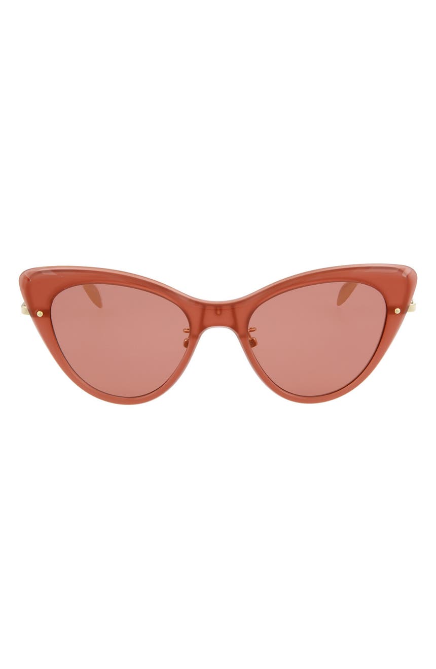 Солнцезащитные очки «кошачий глаз» 51 мм Alexander McQueen