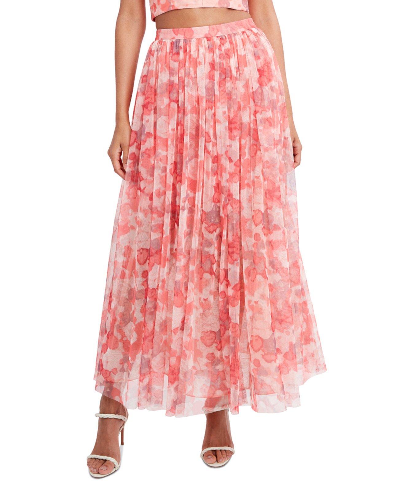 Макси-юбка с цветочным принтом BCBGMAXAZRIA