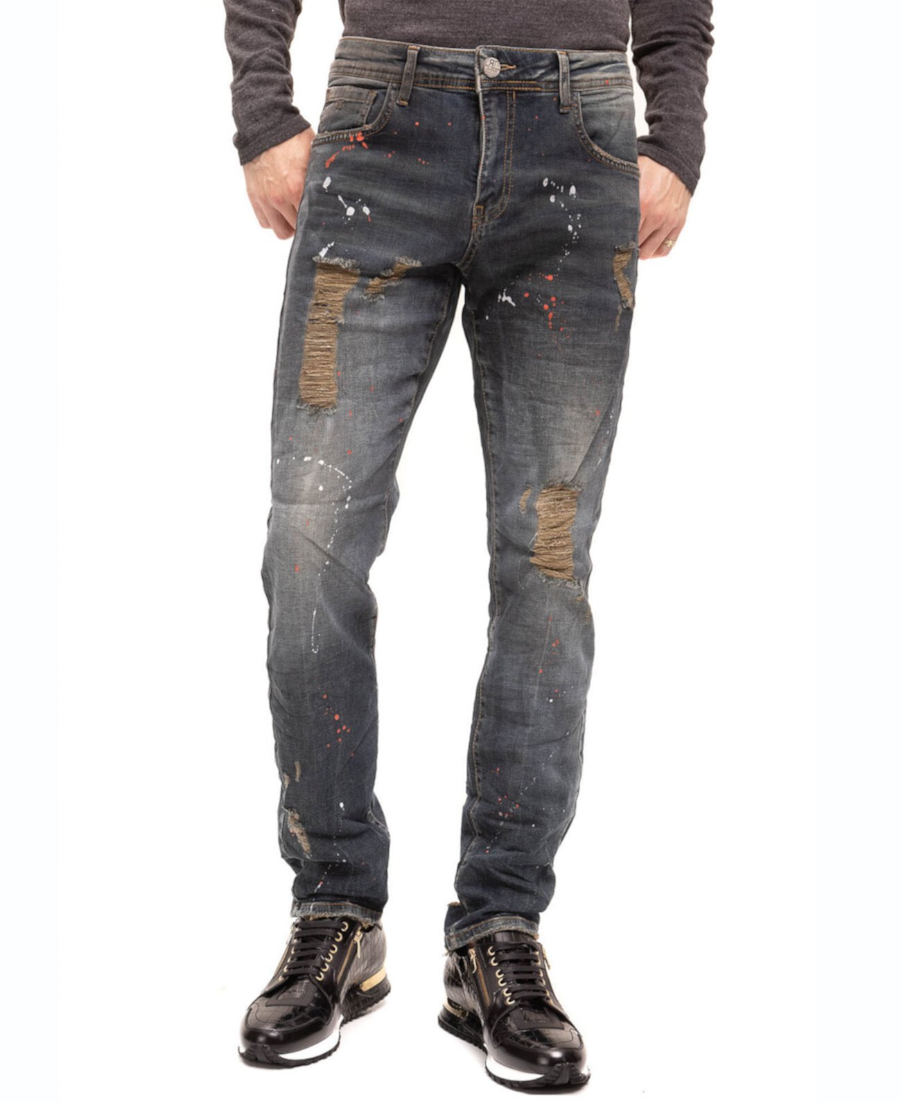 Мужские джинсы из денима Modern Sepia RON TOMSON