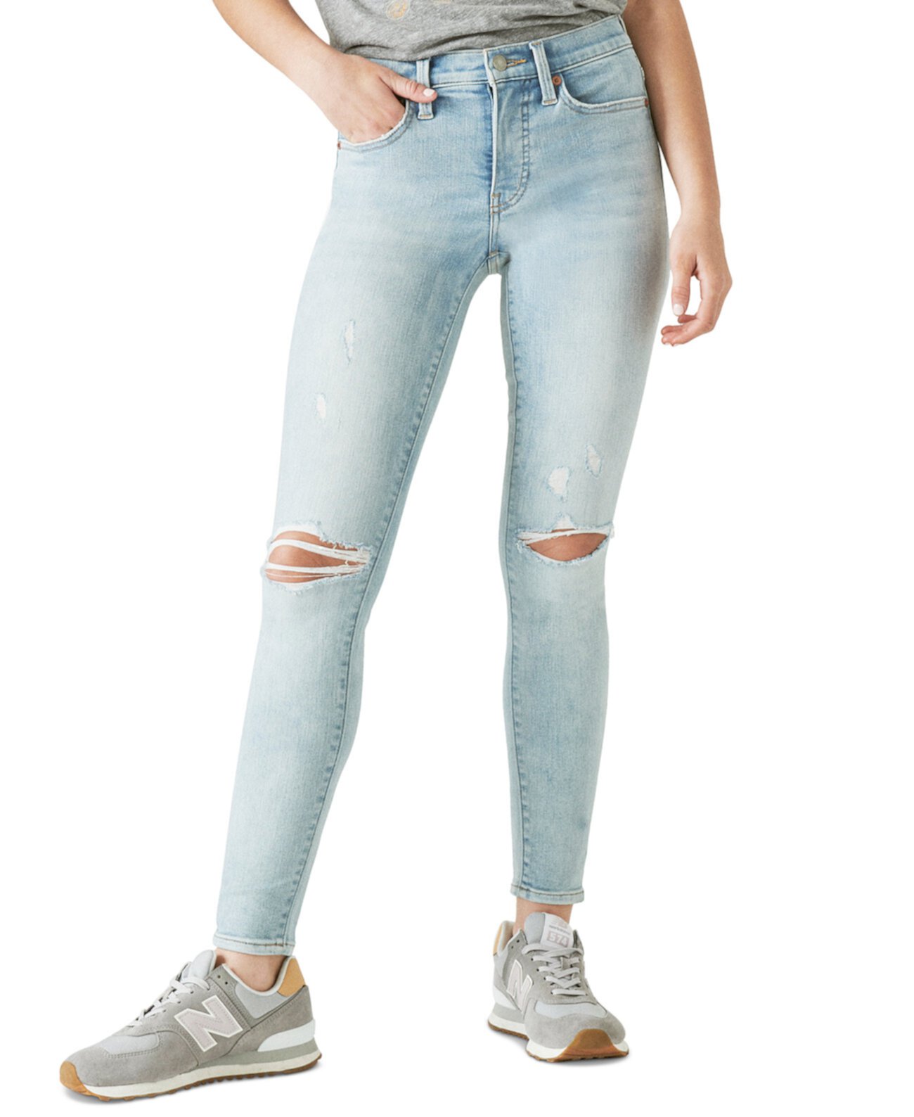 Рваные джинсы скинни Ava со средней посадкой Lucky Brand