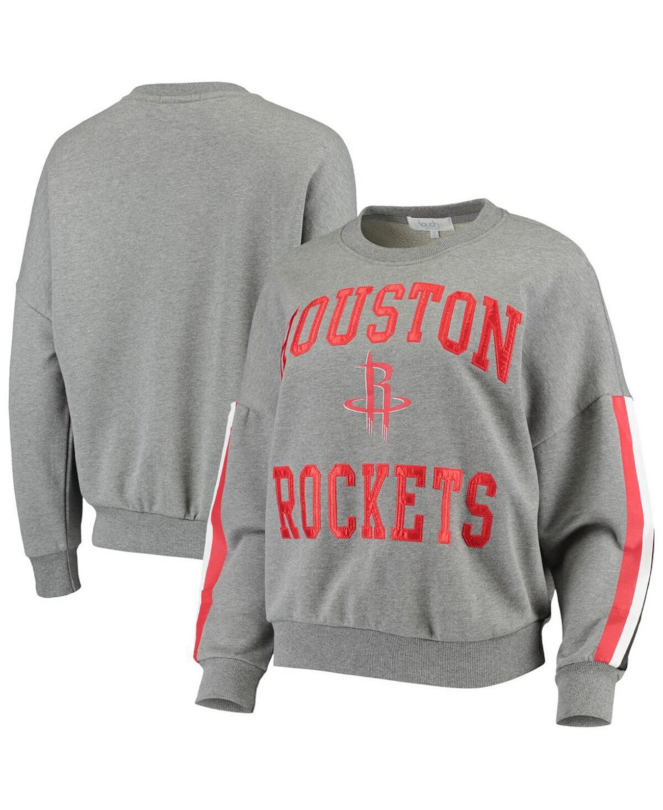 Женская серая толстовка Houston Rockets с напуском Rookie Pullover Sweatshirt Touch
