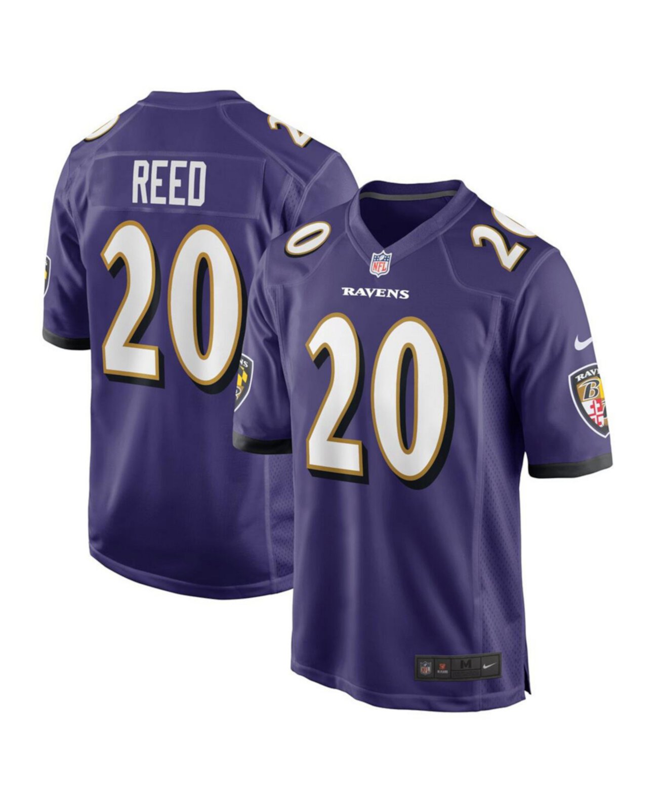 Мужское Джерси Nike Ed Reed Фиолетовое Baltimore Ravens Nike