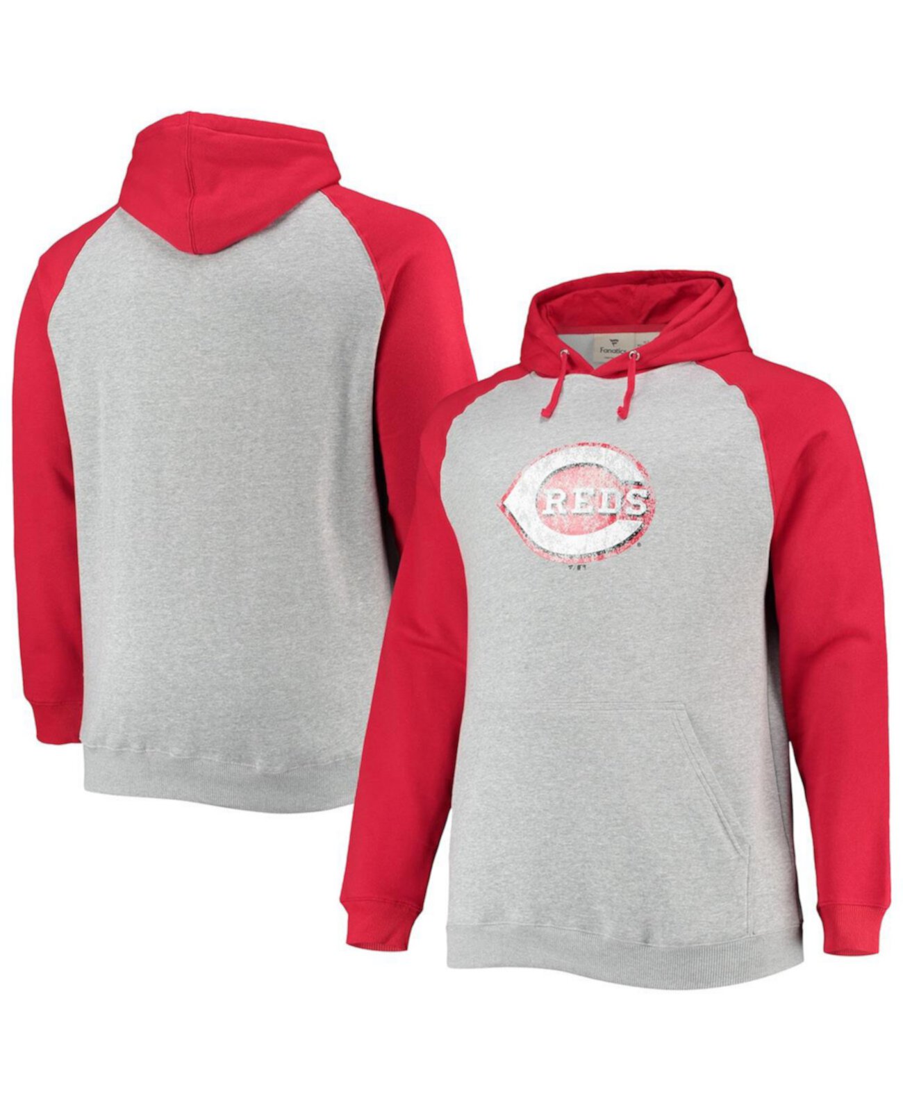 Мужской Пуловер Fanatics Cincinnati Reds Big and Tall Raglan Fanatics