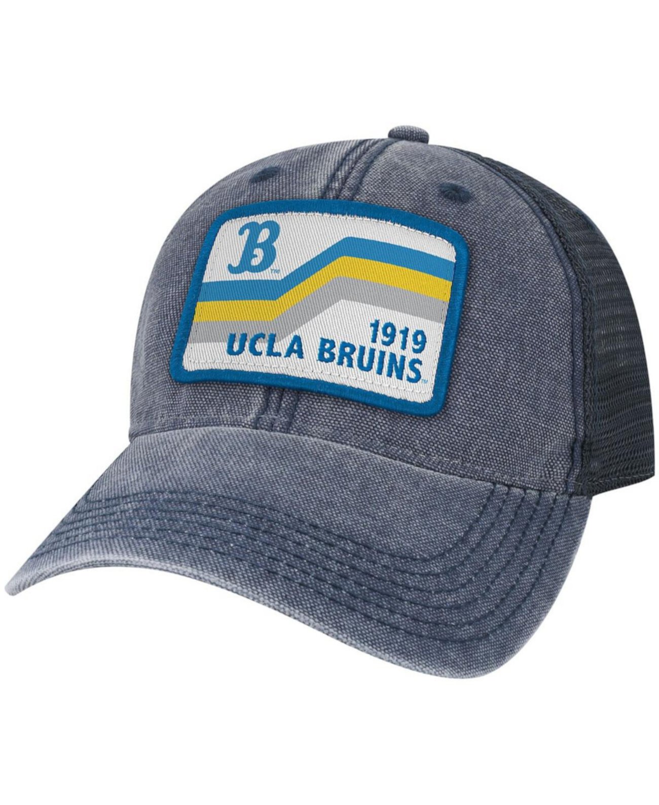 Мужская темно-синяя бейсболка Ucla Bruins Sun & Bars Dashboard Trucker Snapback Legacy Athletic