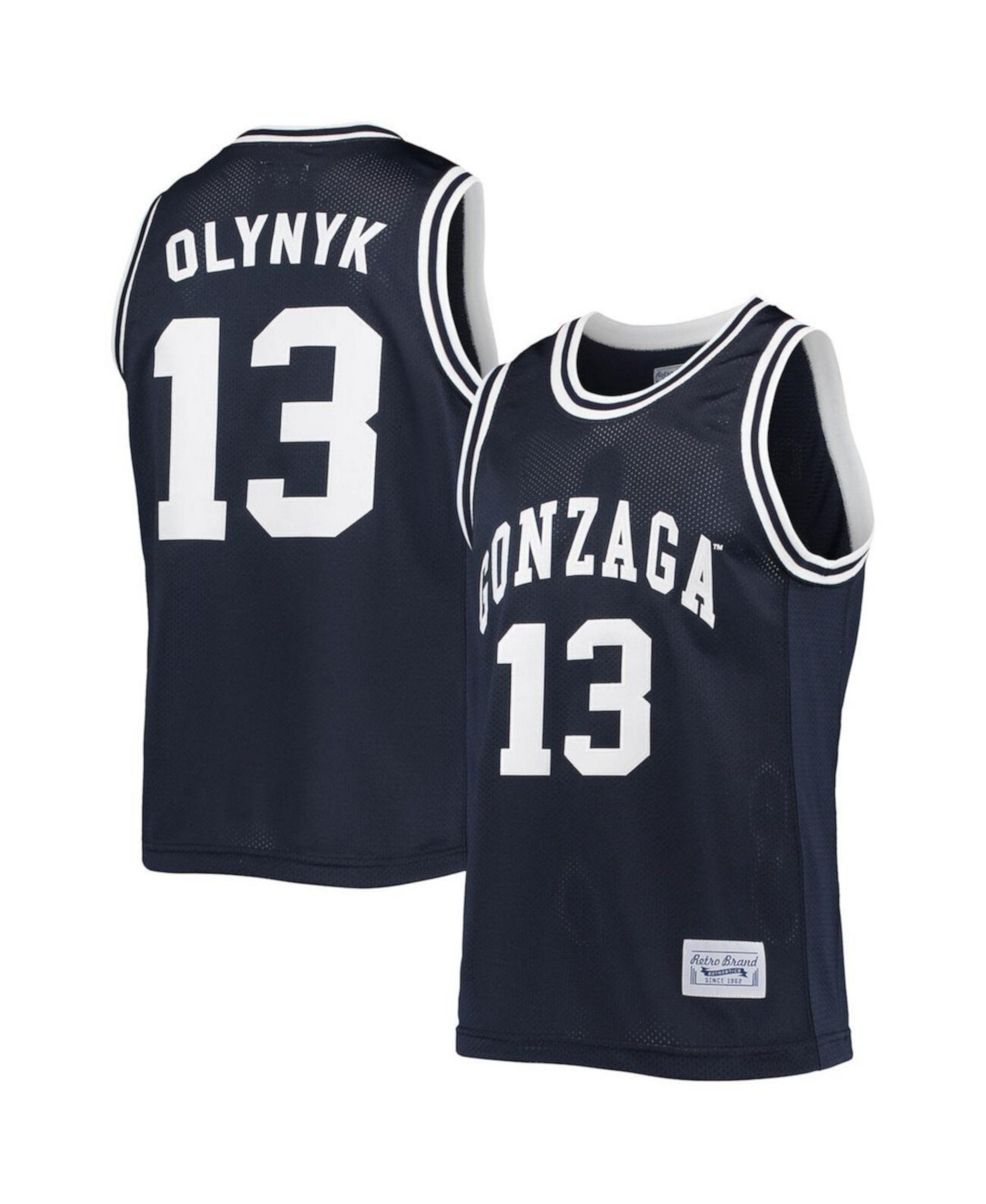 Мужская классическая сетчатая майка-баскетболка Kelly Olynyk Gonzaga Bulldogs Original Retro Brand