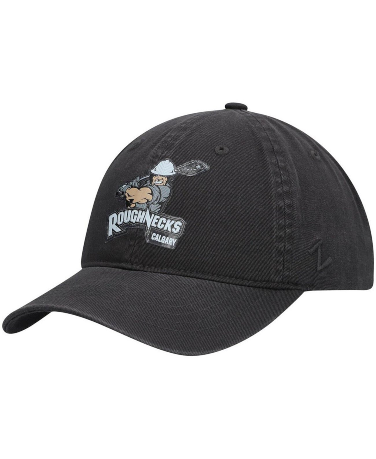 Мужская темно-серая шапка с регулируемым логотипом Calgary Roughnecks Primary Logo Zephyr