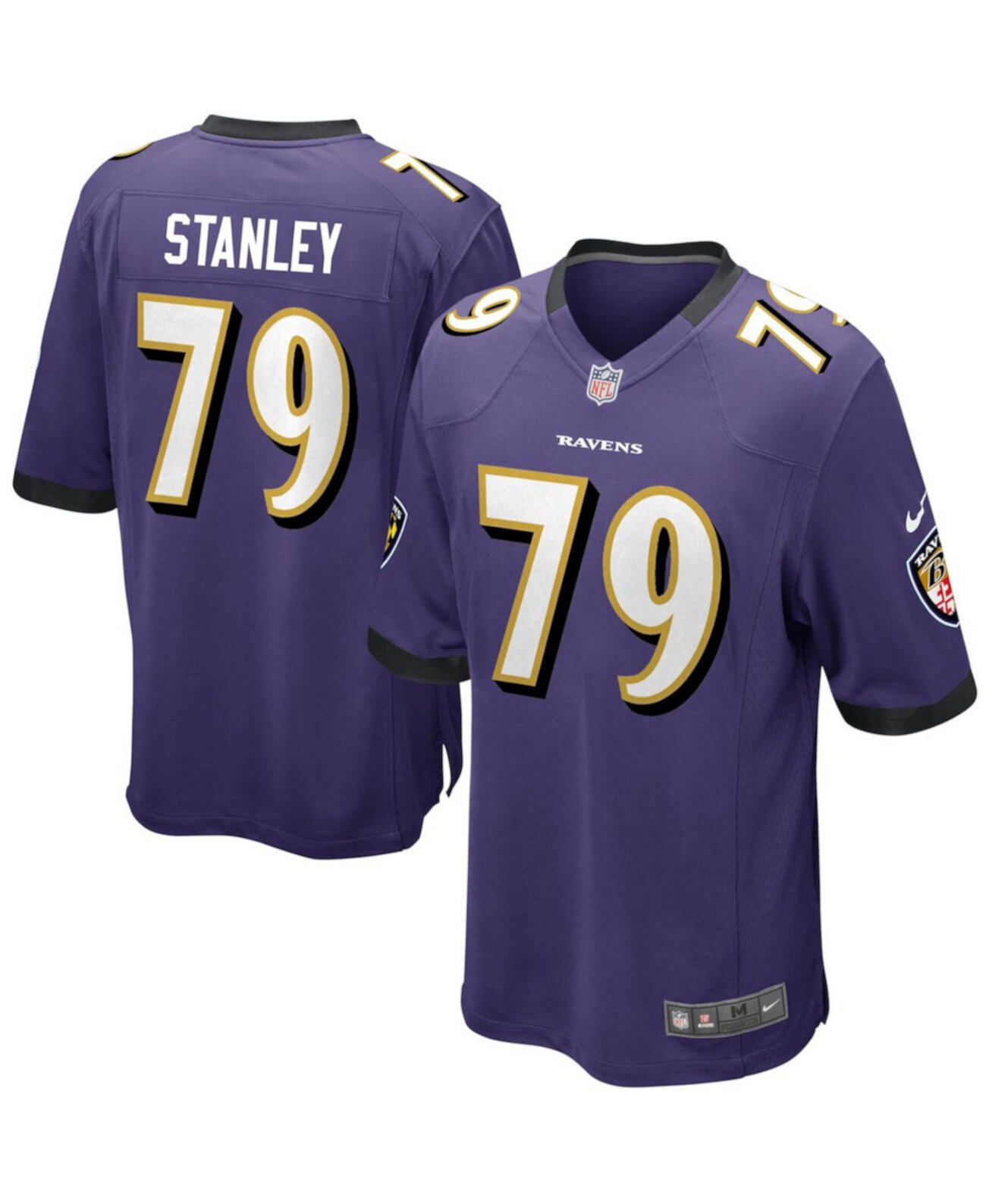 Мужское Джерси Nike Ronnie Stanley Фиолетовое Baltimore Ravens Nike