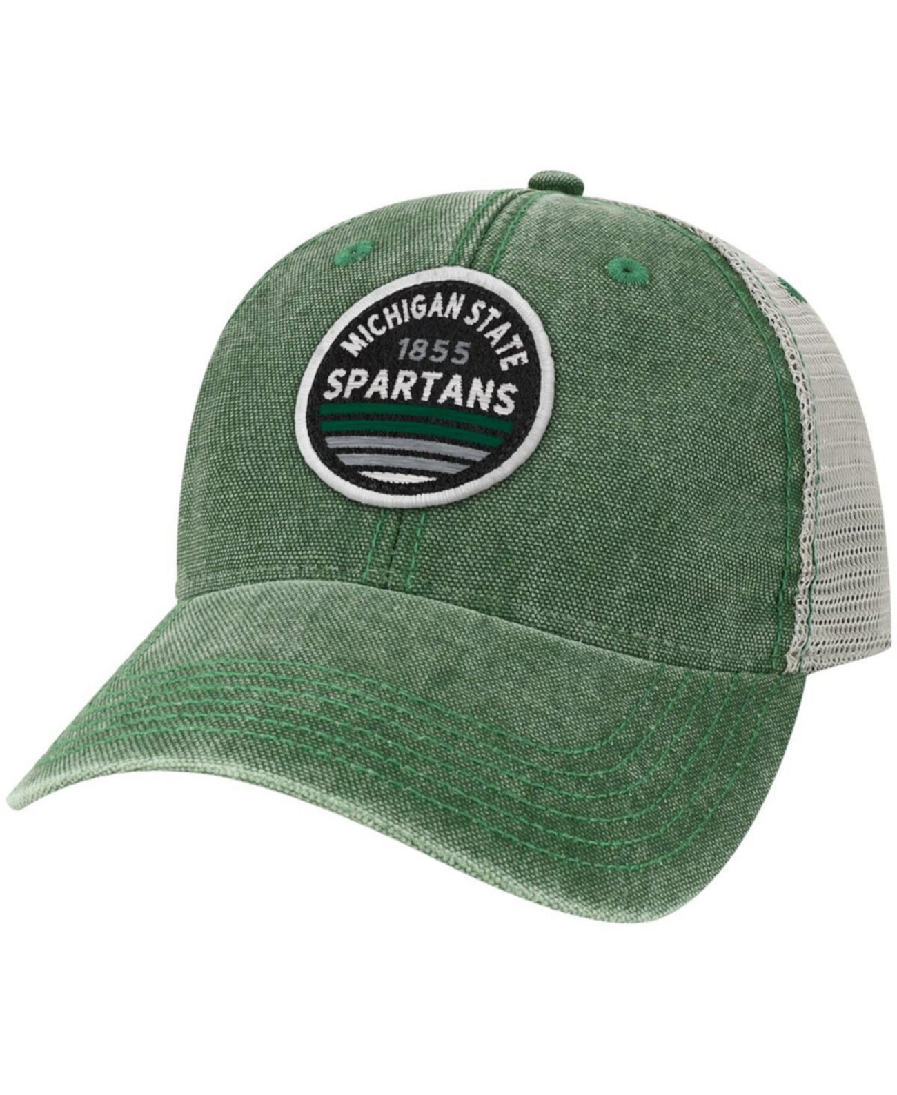 Мужская зеленая бейсболка Michigan State Spartans Sunset Dashboard Trucker Snapback Hat Legacy Athletic